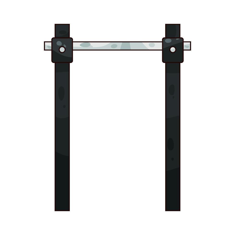 Pull Up Bar illustration vector
