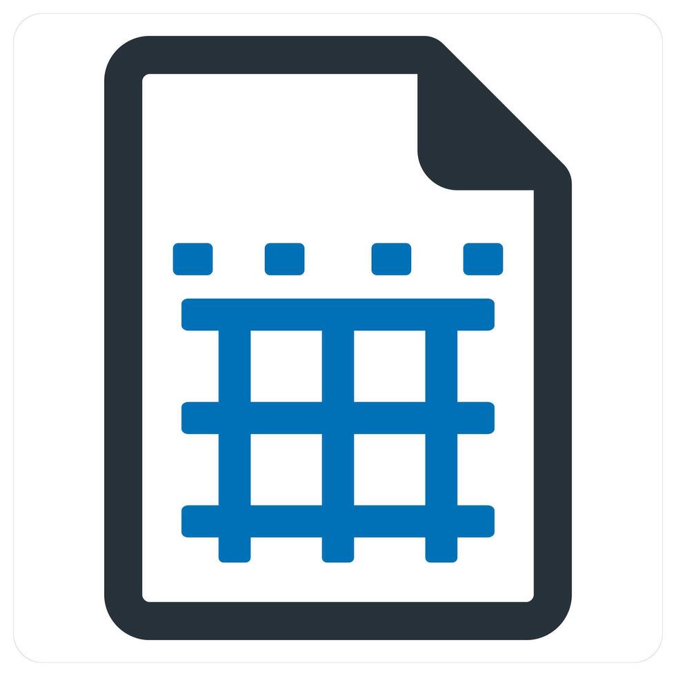 Excel Sheet and format icon concept vector