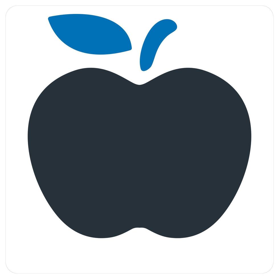 Apple icon concept in blue color vector