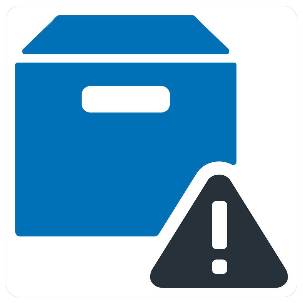 Box information icon concept vector