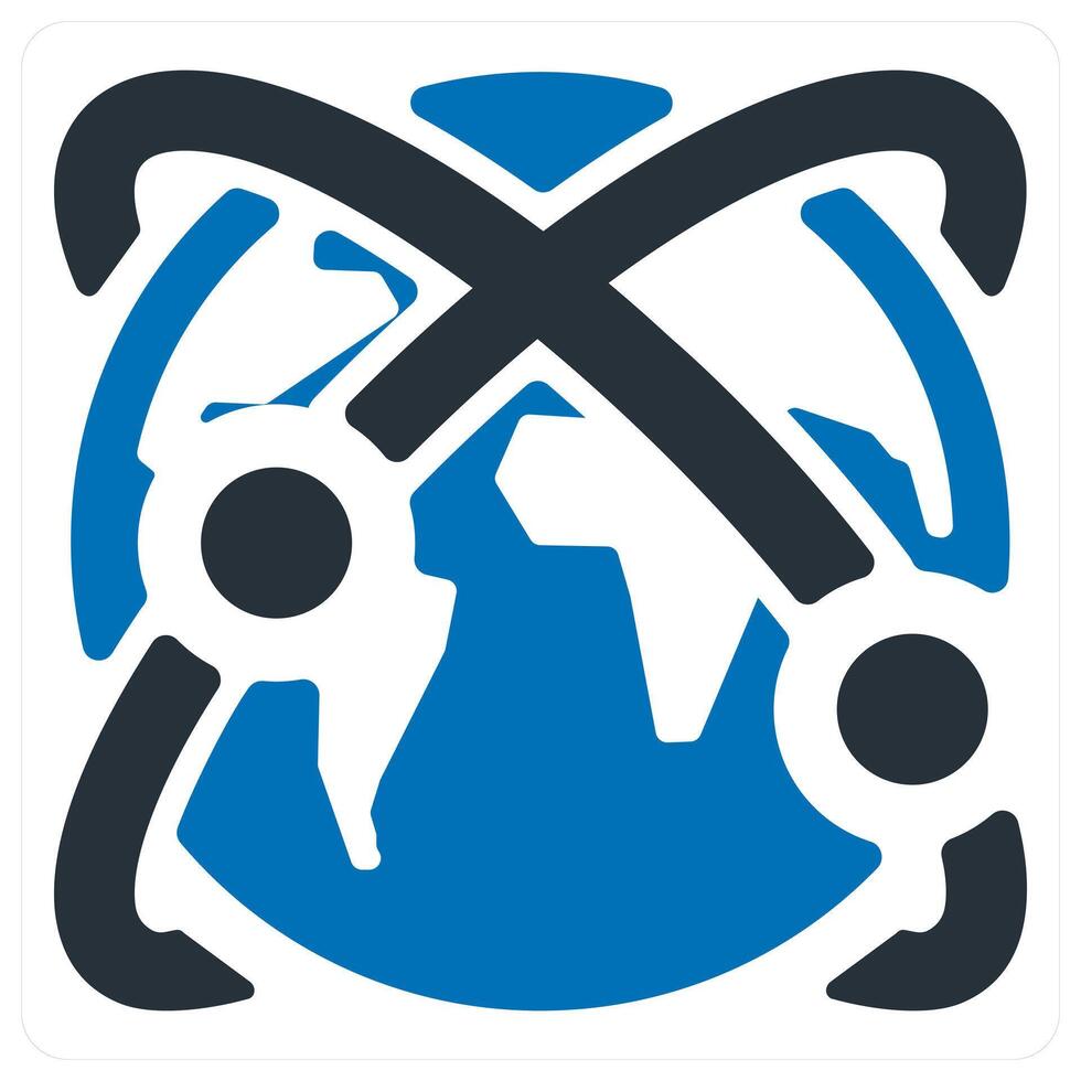 Global network icon concept vector