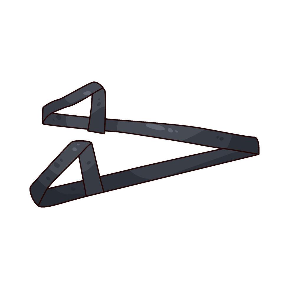 Black Resistance Band vector
