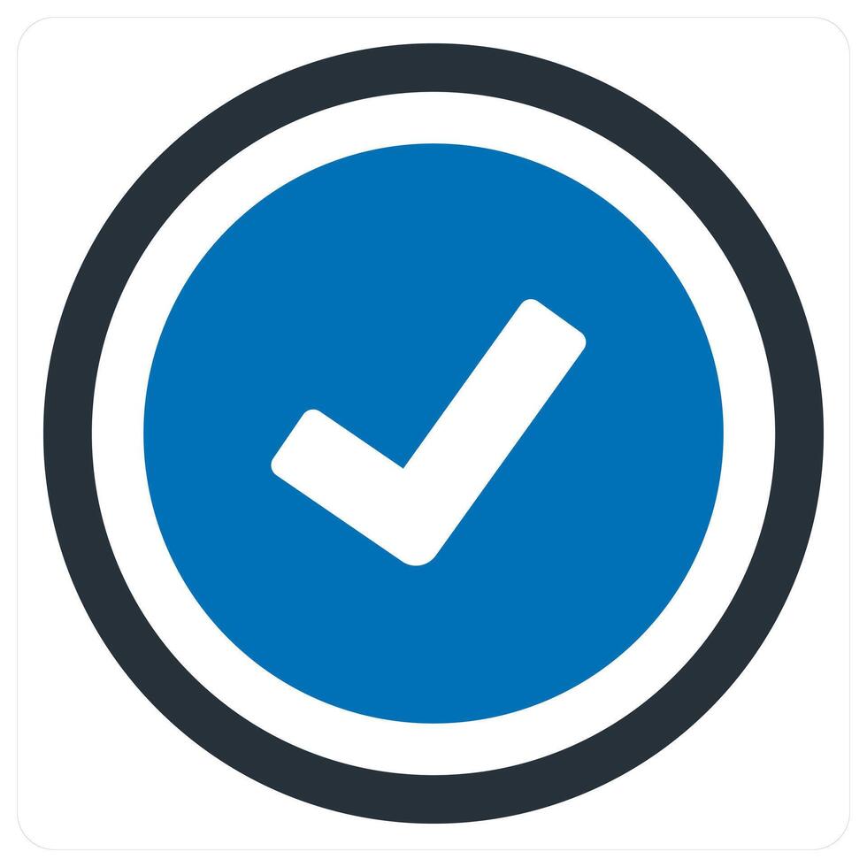 Verified icon concept vector