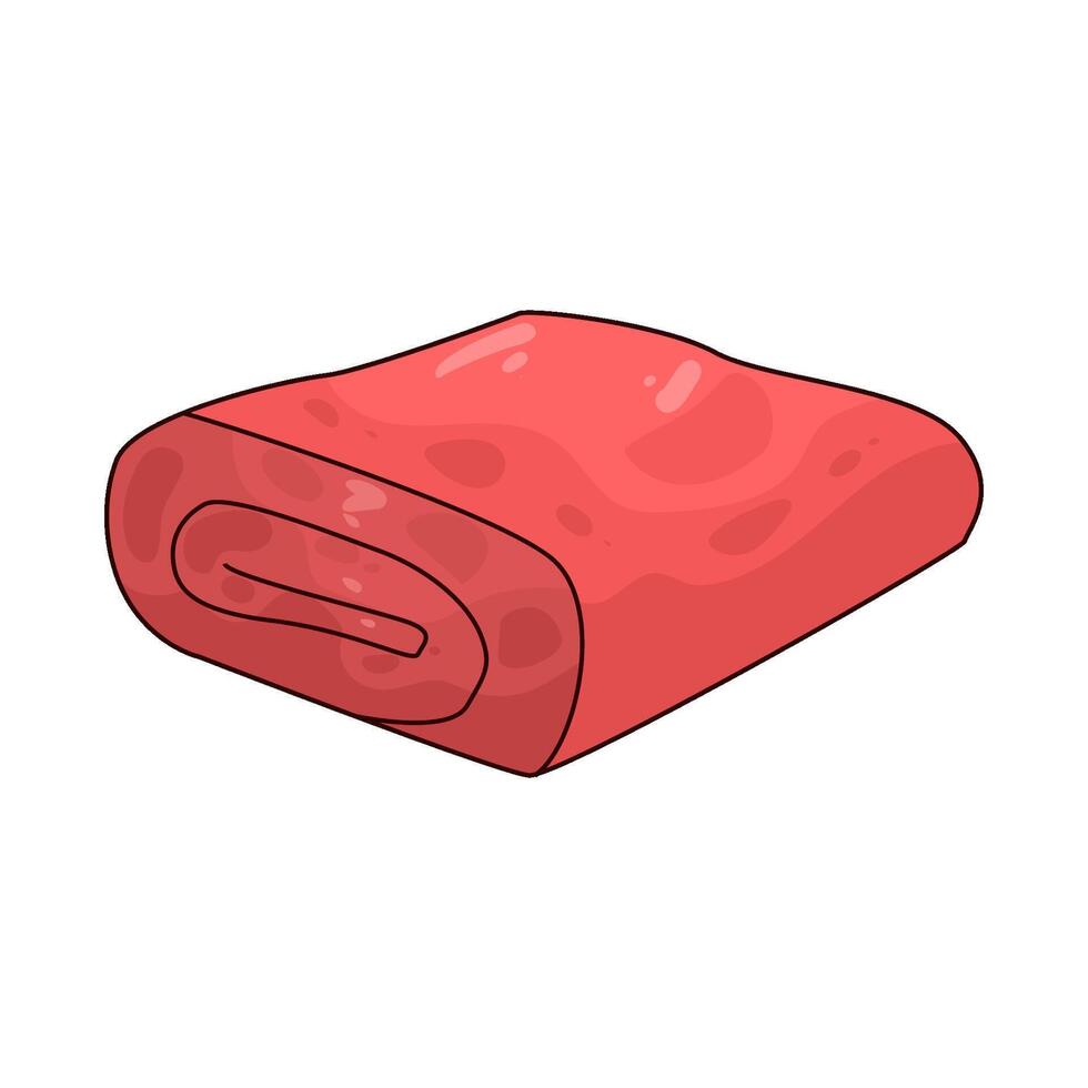 Red Gym Towel vector