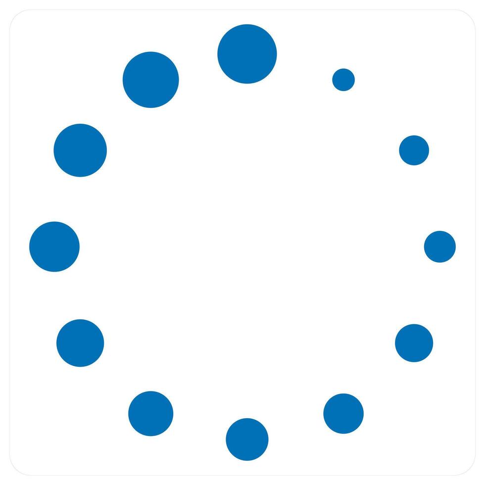 loading icon concept in blue color vector