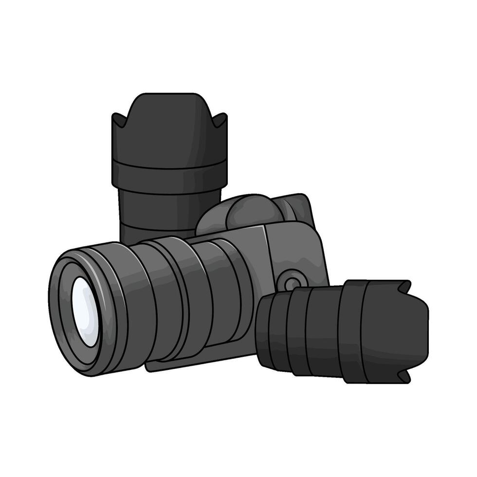 camera with lens vector