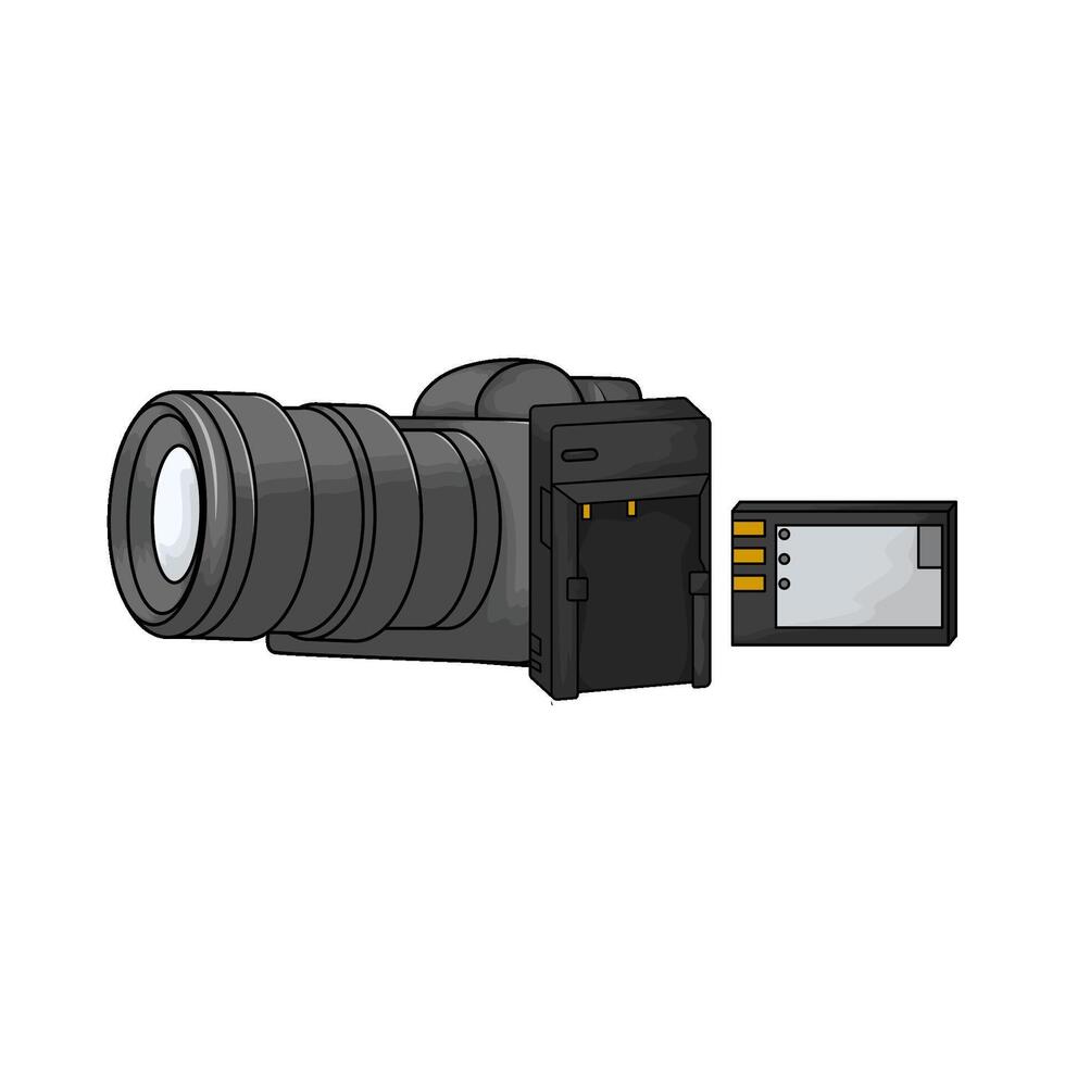camera with memory illustration vector