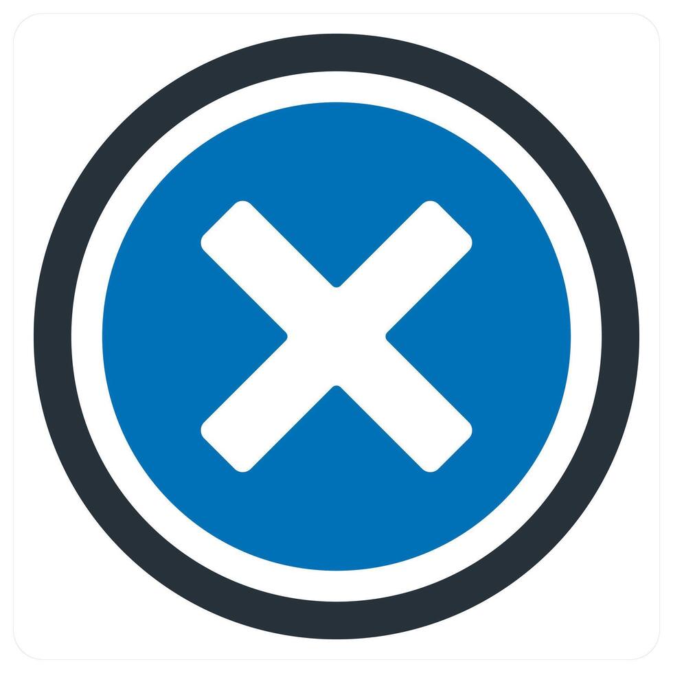 remove icon concept in blue color vector