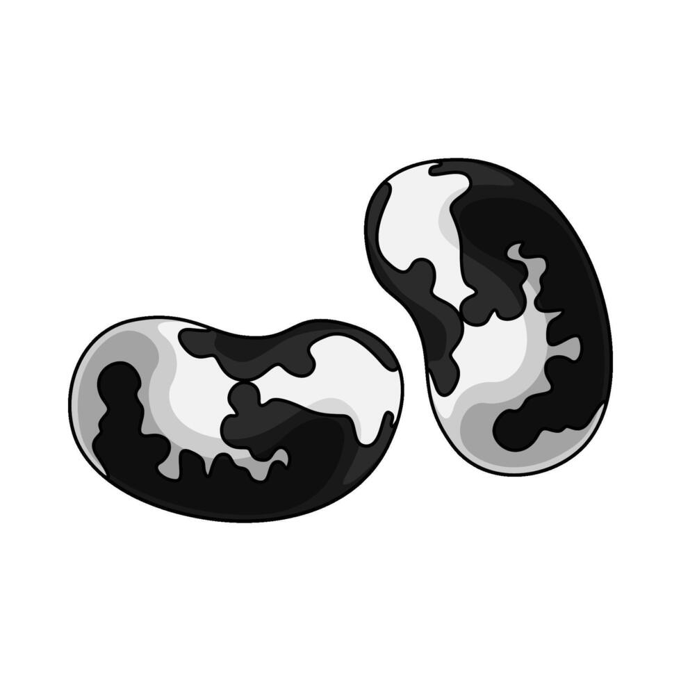 cow bean illustration vector