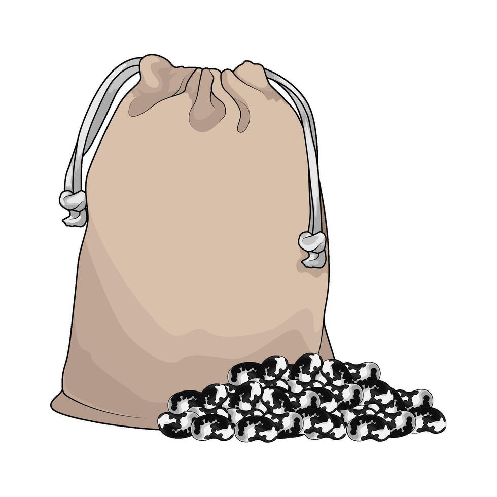 bean with sacks vector