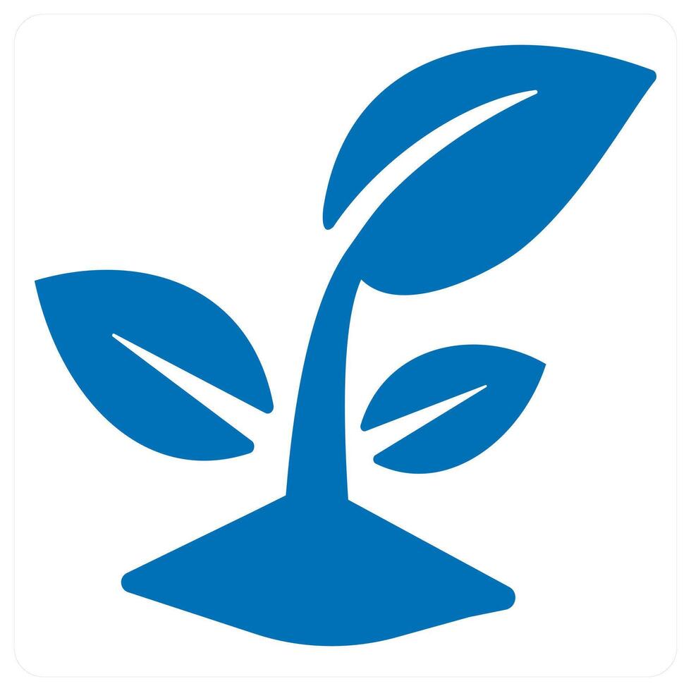 Garden and nature icon concept in blue color vector