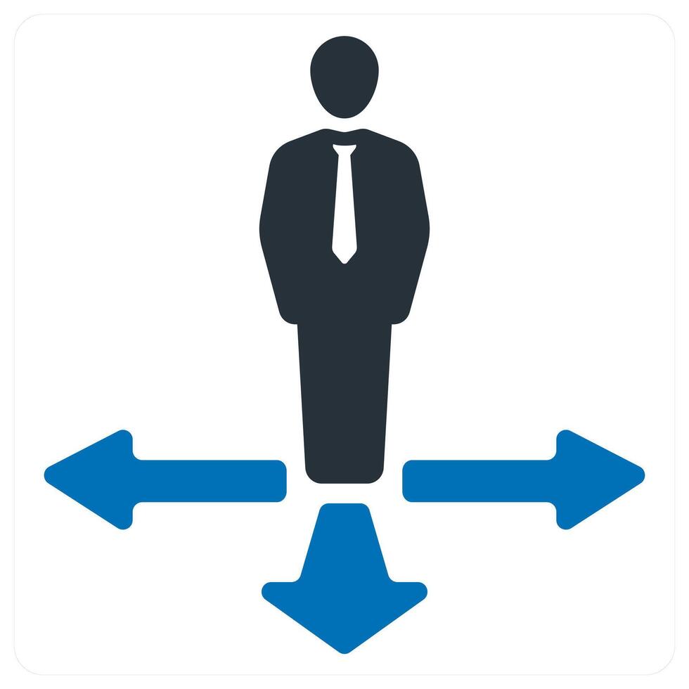 Move and business icon concept in blue color vector