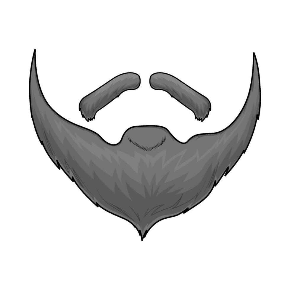 Beard and Mustache Styles illustration vector