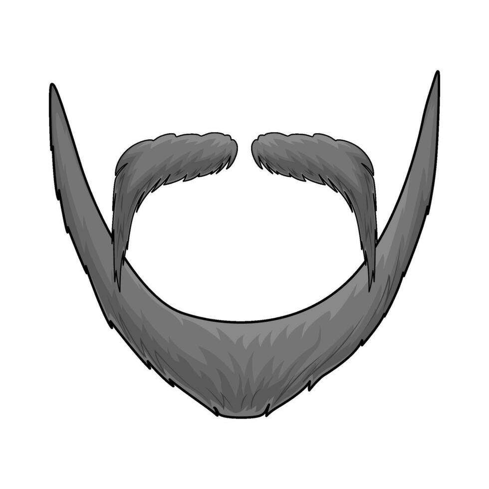 illustration of Beard and Mustache Styles vector