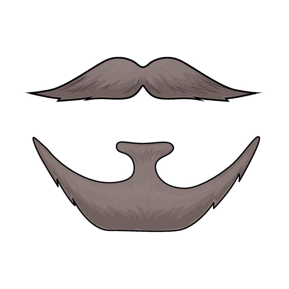 Beard and Mustache Style illustration vector