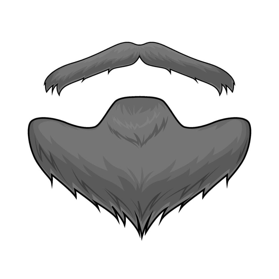 illustration of Beard and Mustache Style vector