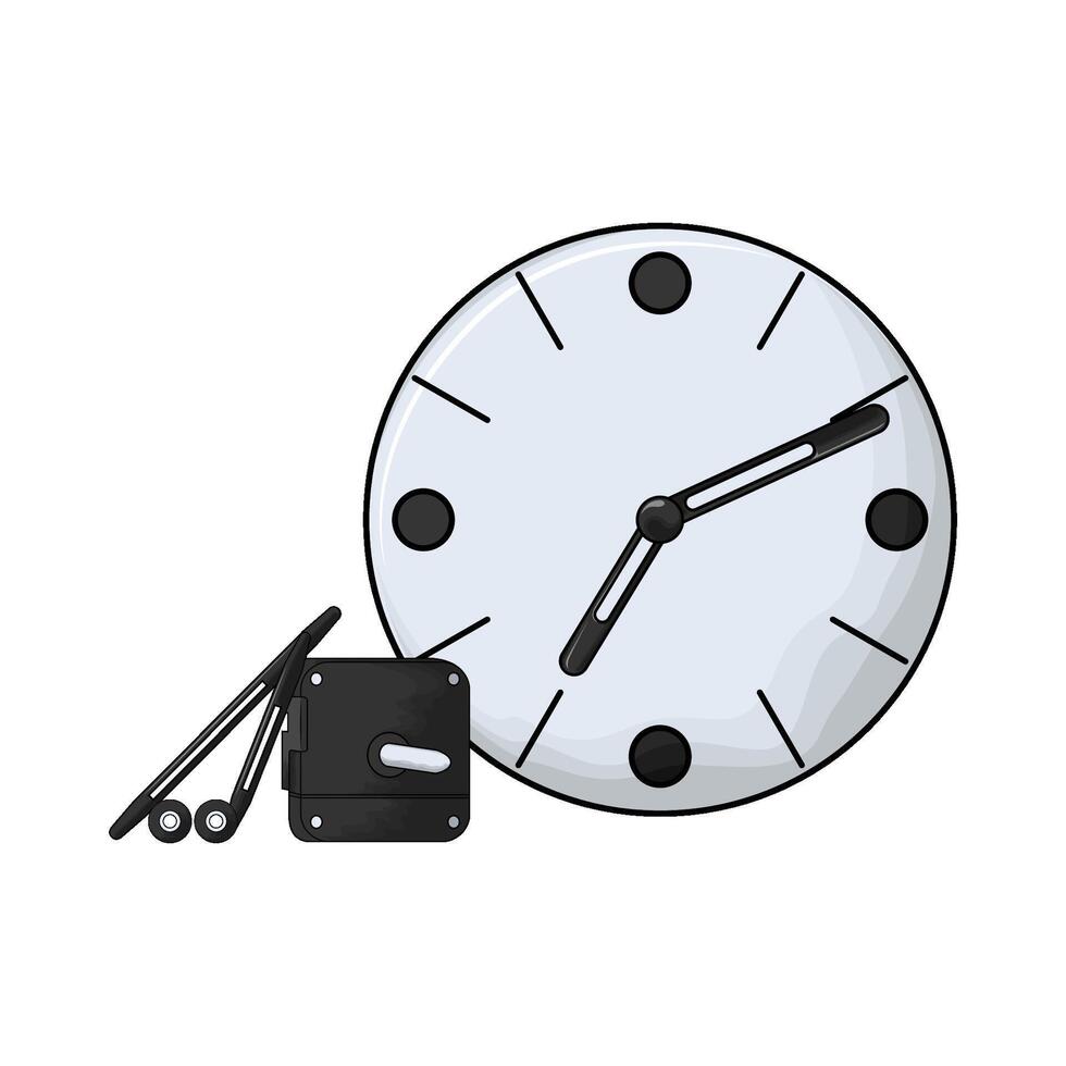 elegant wall clock vector