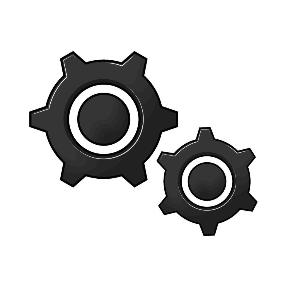 setting gears illustration vector