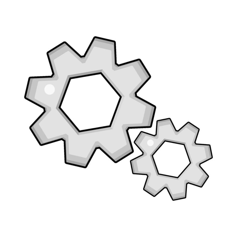 illustration of settings gears vector