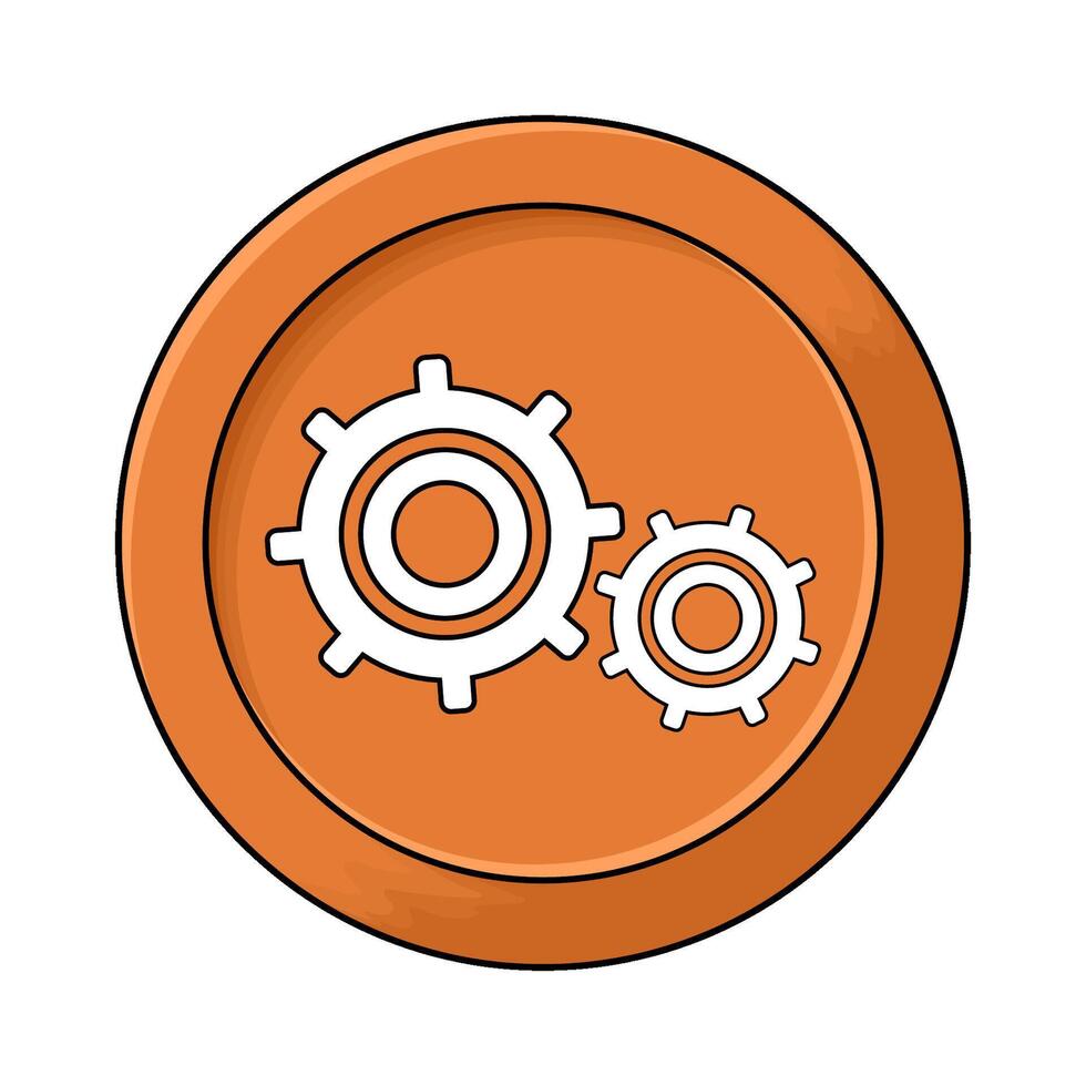 settings setup cogwheel vector