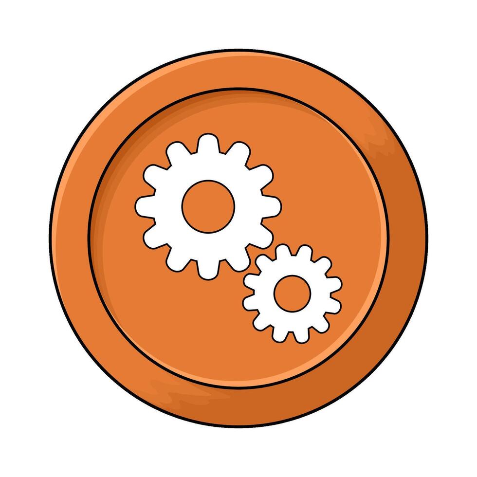 gear cog wheel illustration vector