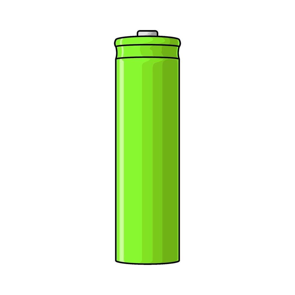 illustration of green battery vector