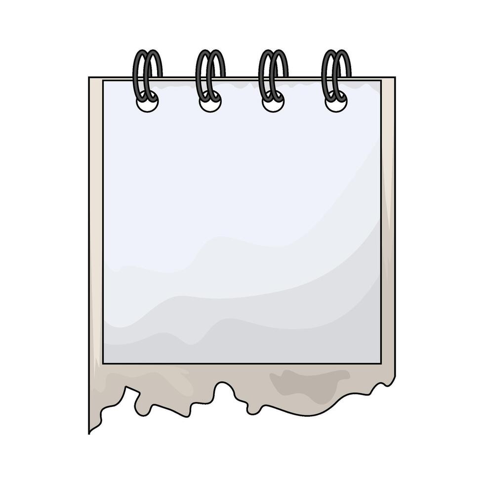 illustration of empty notepad vector