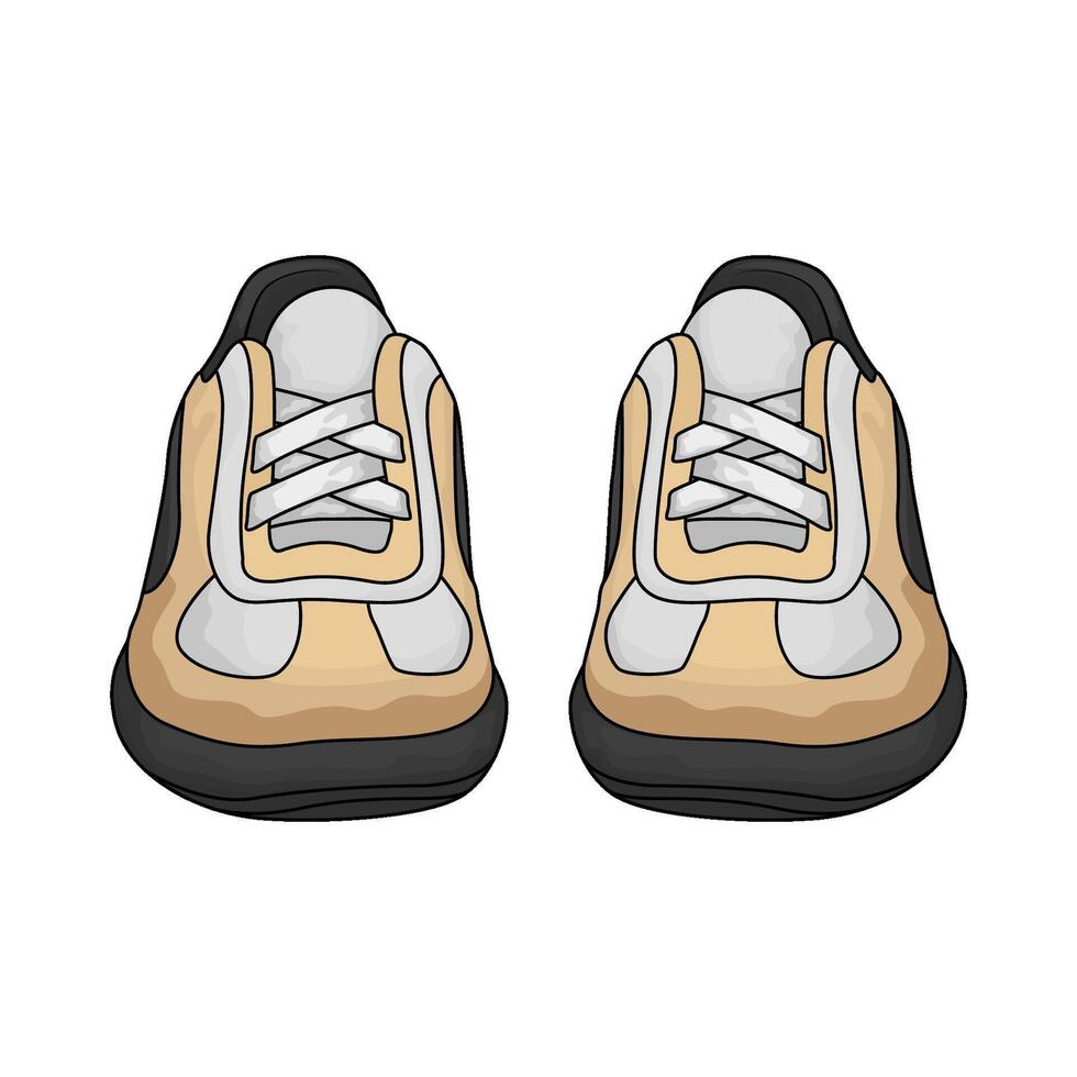 a pair of shoes illustration vector