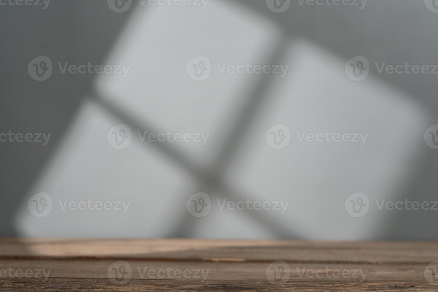 Empty table top for product presentation with window light photo
