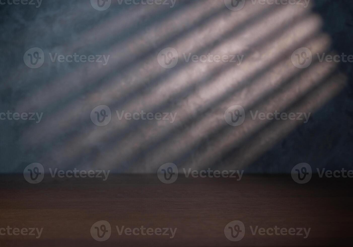 Table top with concrete wall on background photo