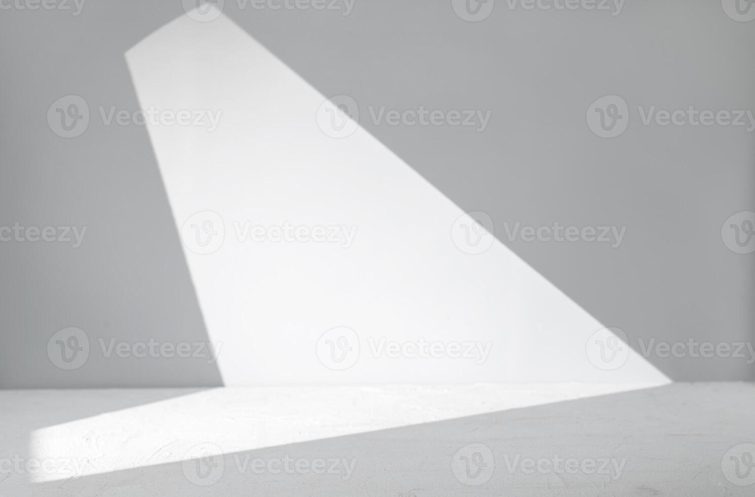 Cement background with beam of light. photo