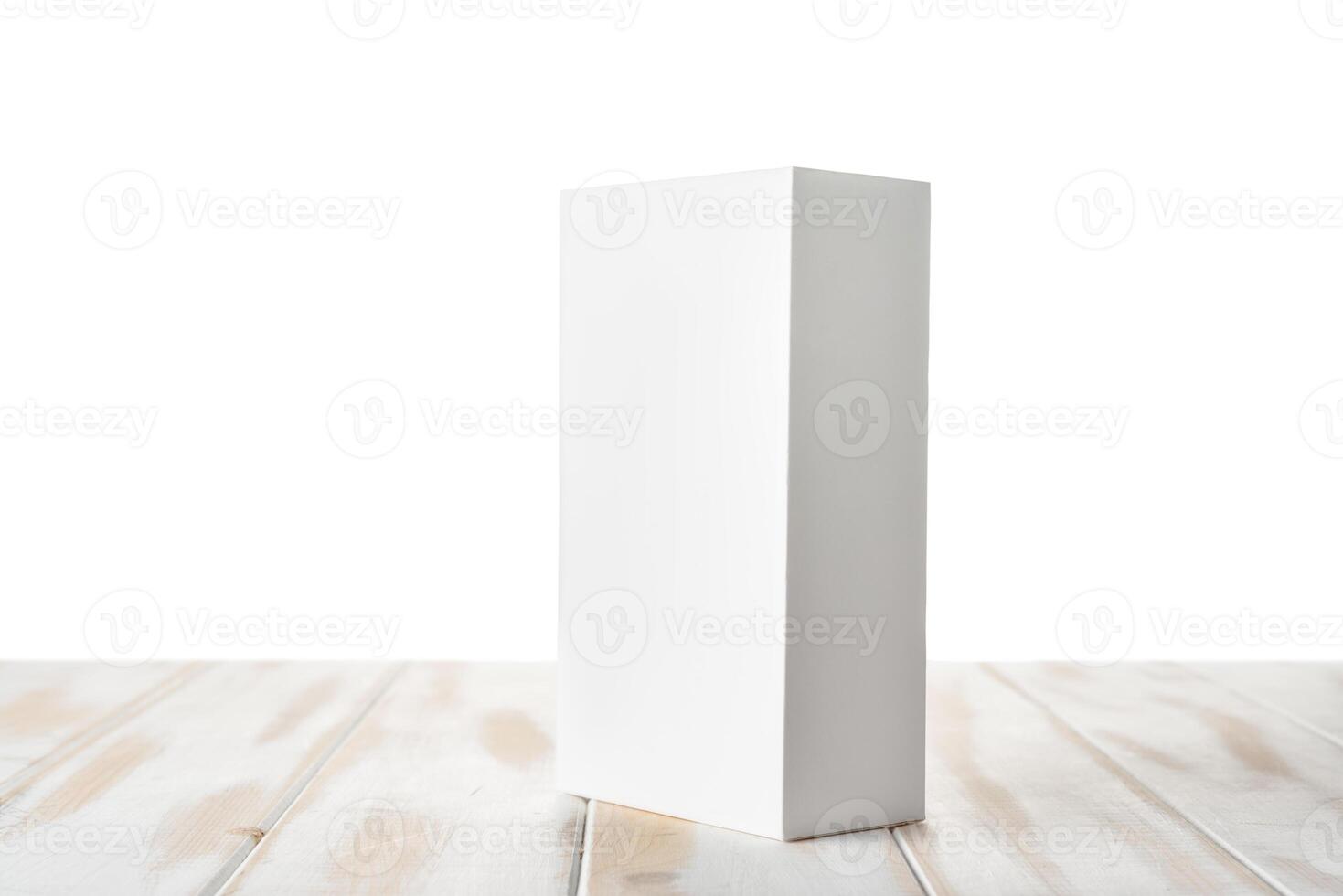 White box from the phone with isolated background photo
