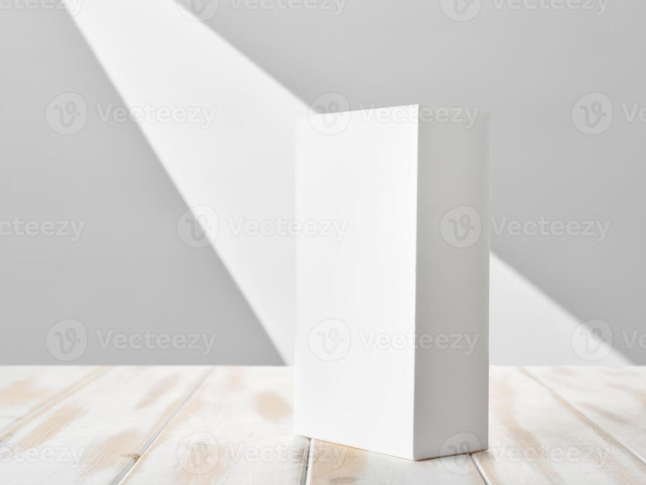 White box from a modern gadget on the table photo