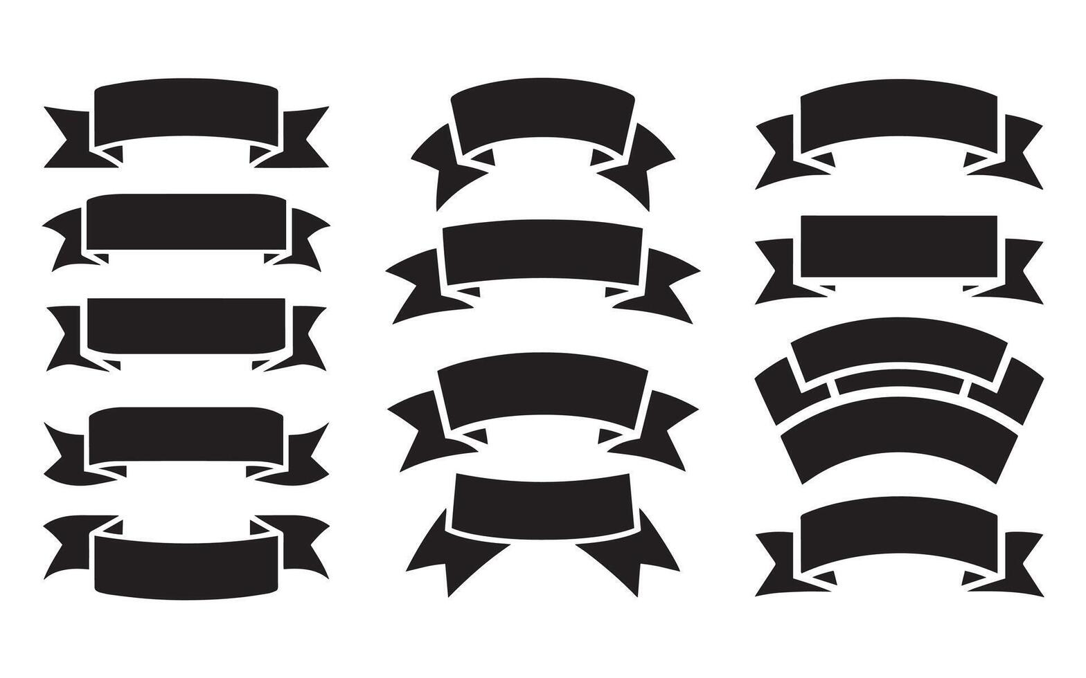 Ribbon Banner Collection for Graphic Design Projects vector