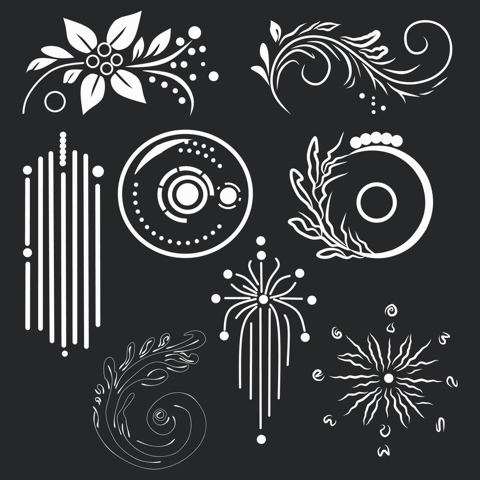 abstract floral background with flowers vector