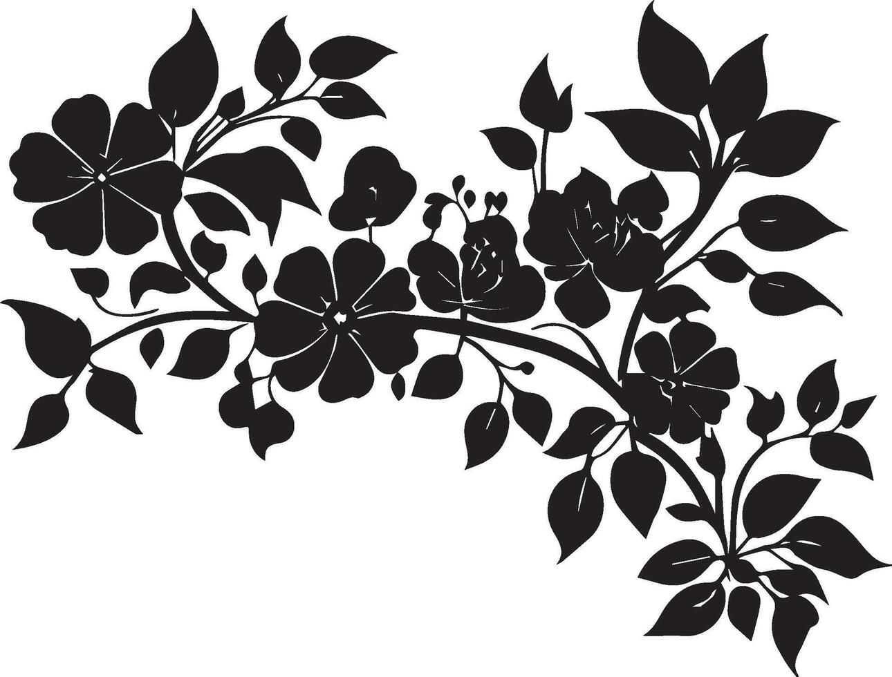 Silhouette Border Design vector