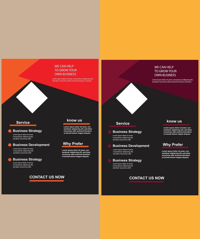 creative corporate business flyer layout design vector