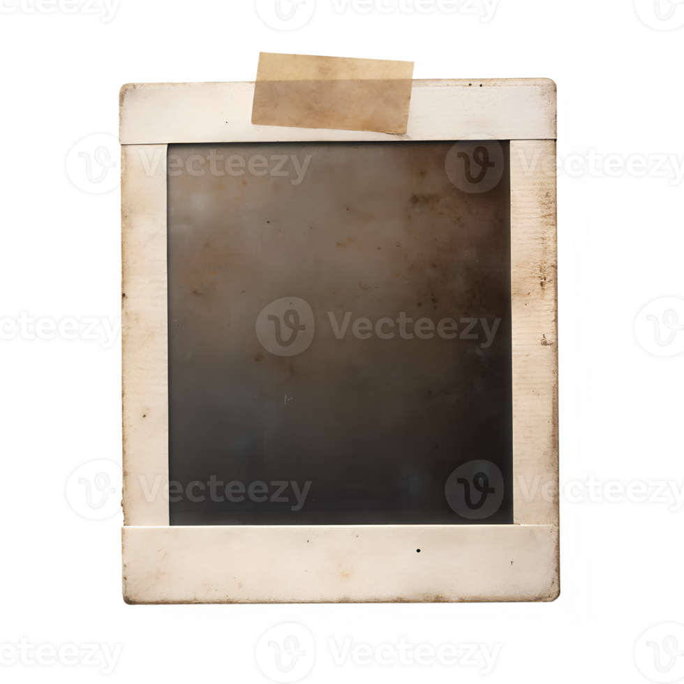 old empty photo frame png