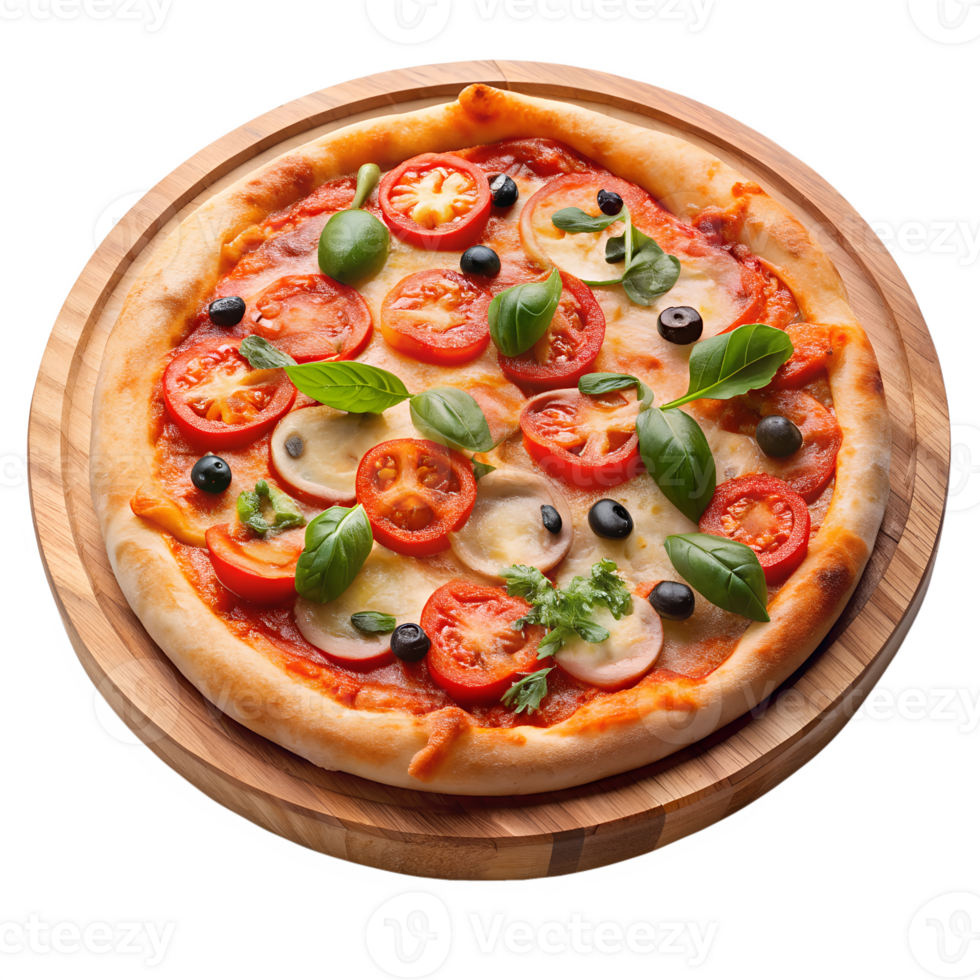 pizza with salami and olives png