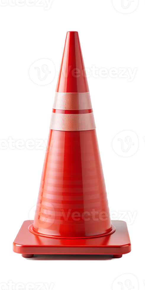 red traffic cone png