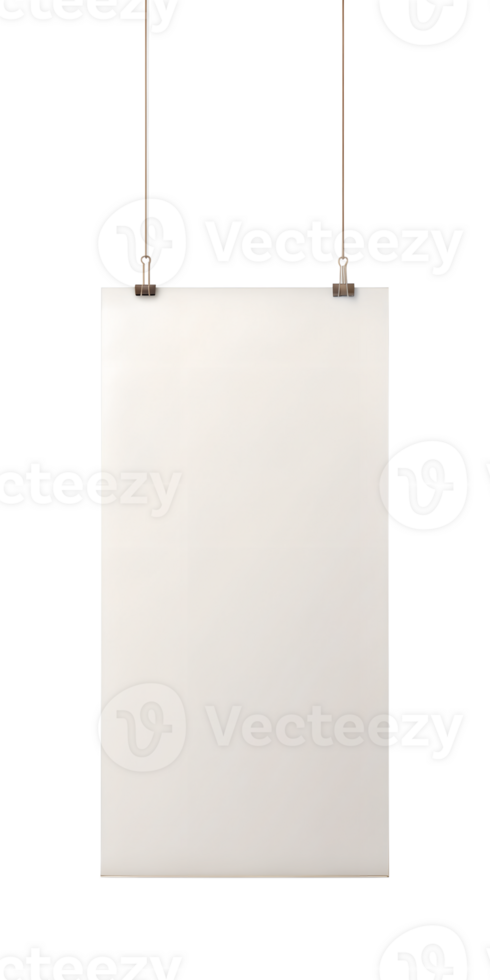 hanging poster mockup png