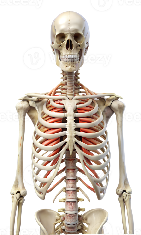 3d rendered illustration of a skeleton png