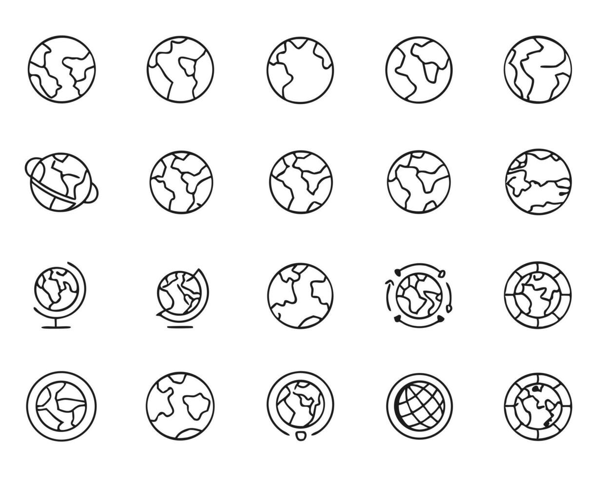 Planet Protection Icons vector