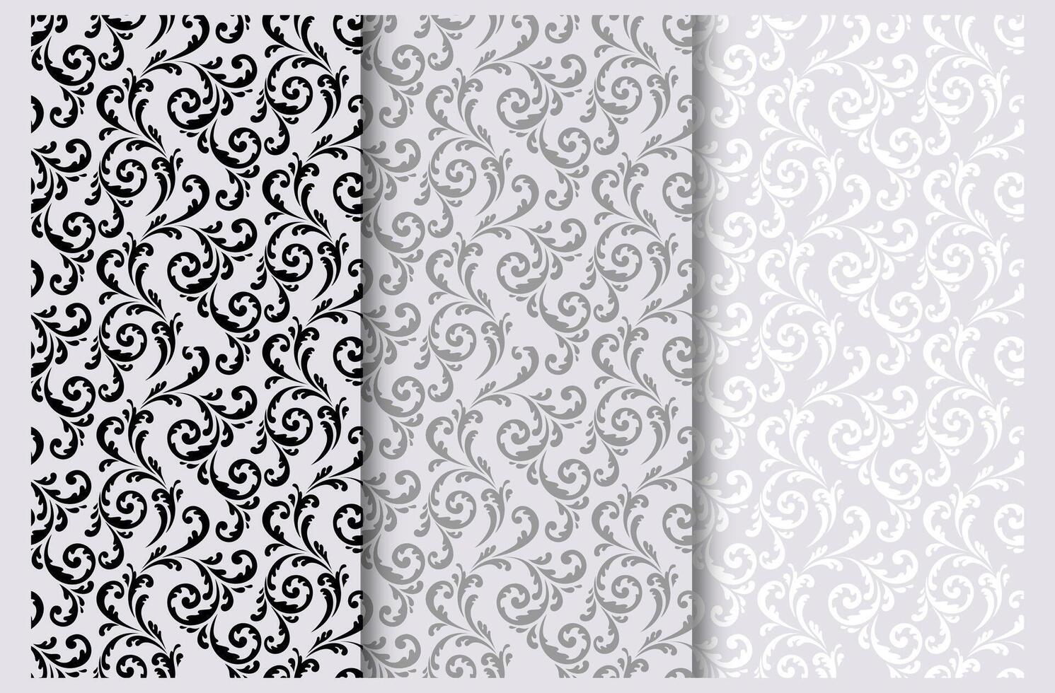 Set of decorative vintage patterns vector