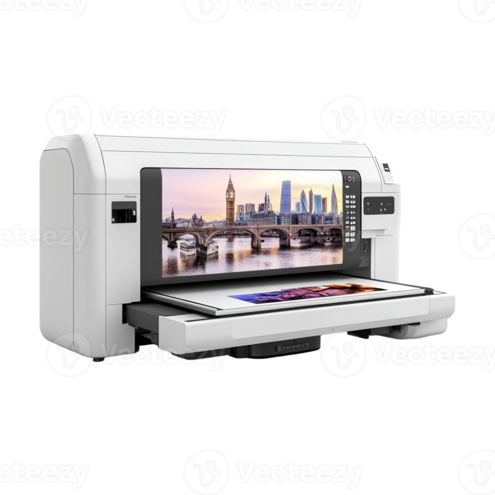 White paper printer png