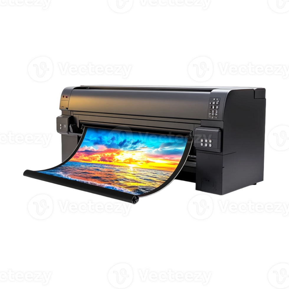 A large printer with a large print on it png