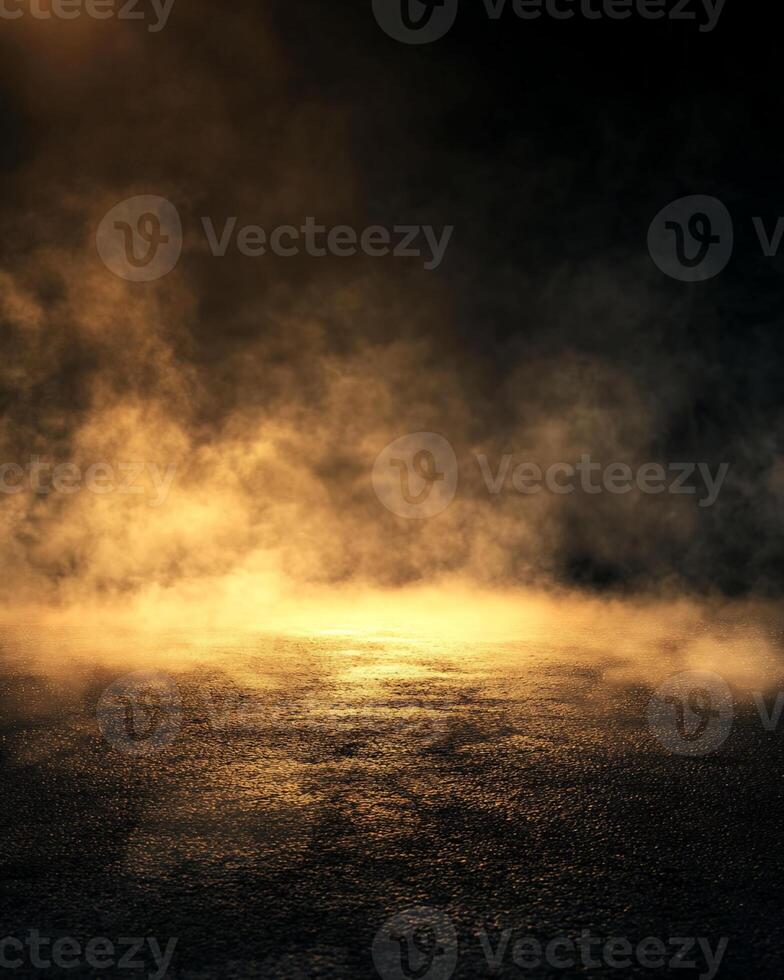 Illuminated Textured Surface with Smoke and Haze photo