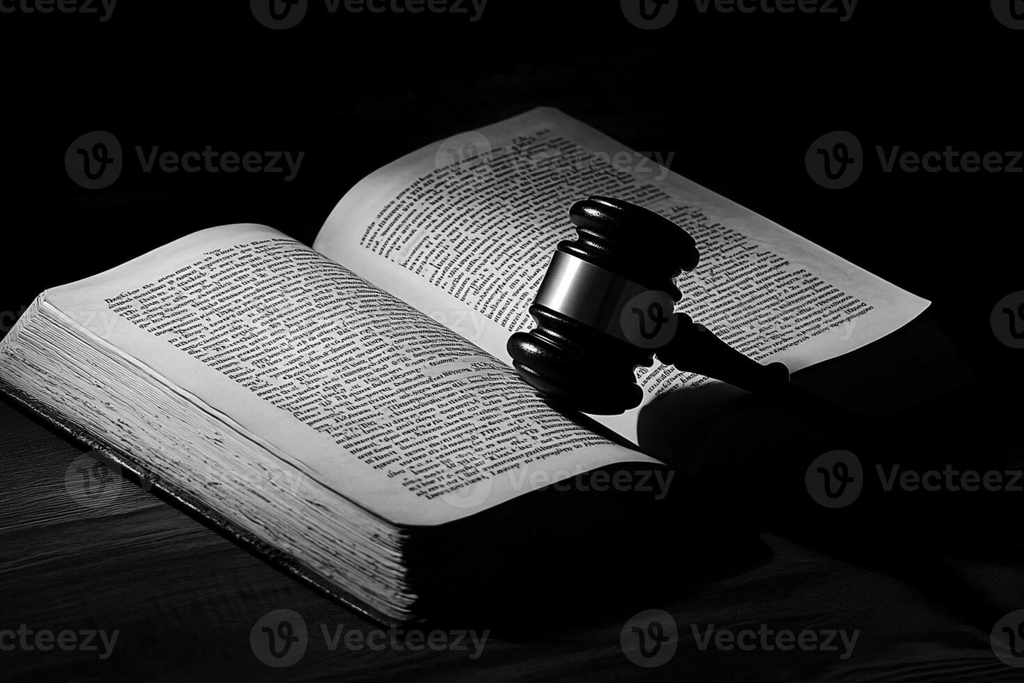 Gavel and Antique Book photo