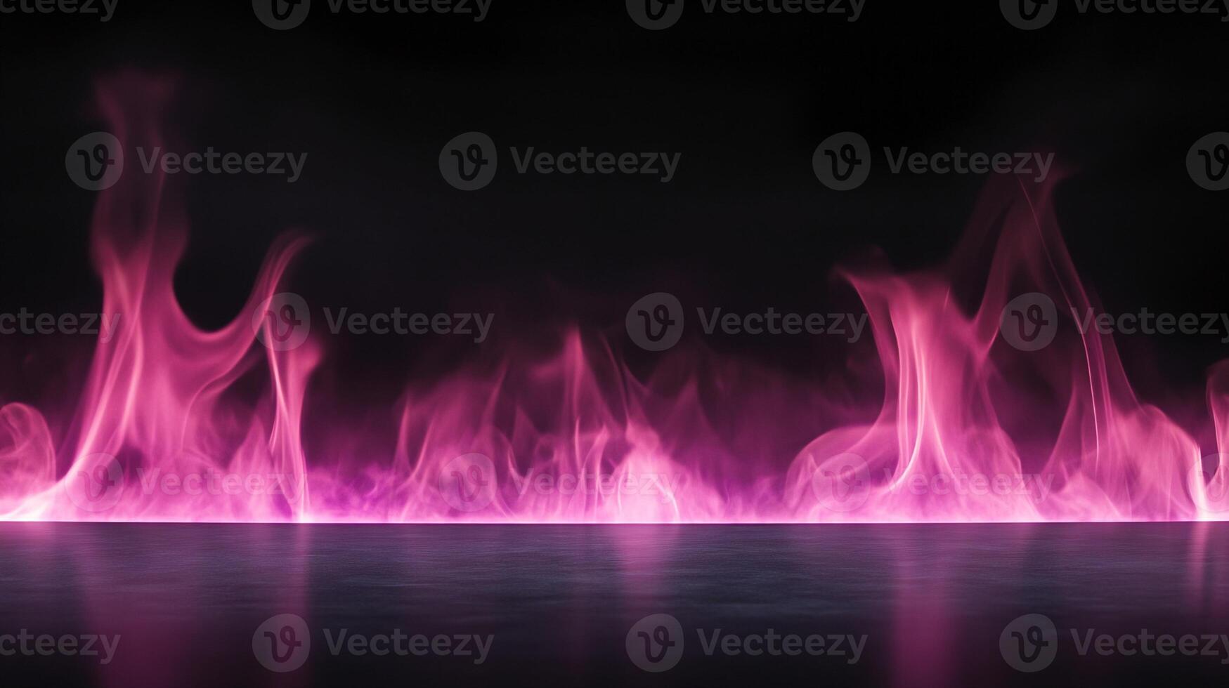 Digital Image of Pink Flames Above Dark Surface photo