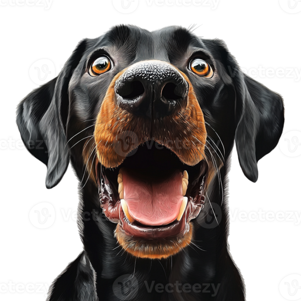 a dog with its mouth open, on a transparent background png